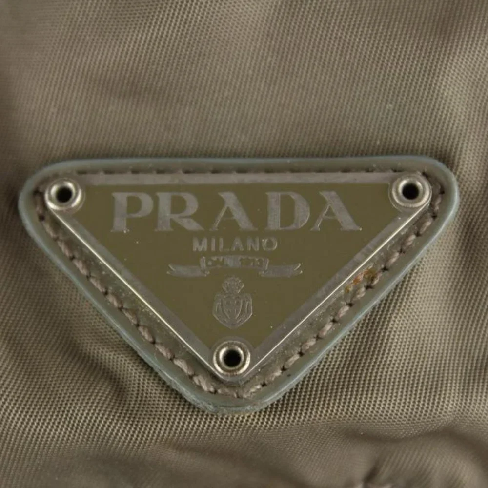 Prada Grey Tessuto Nylon Twin Pocket Backpack 1P826